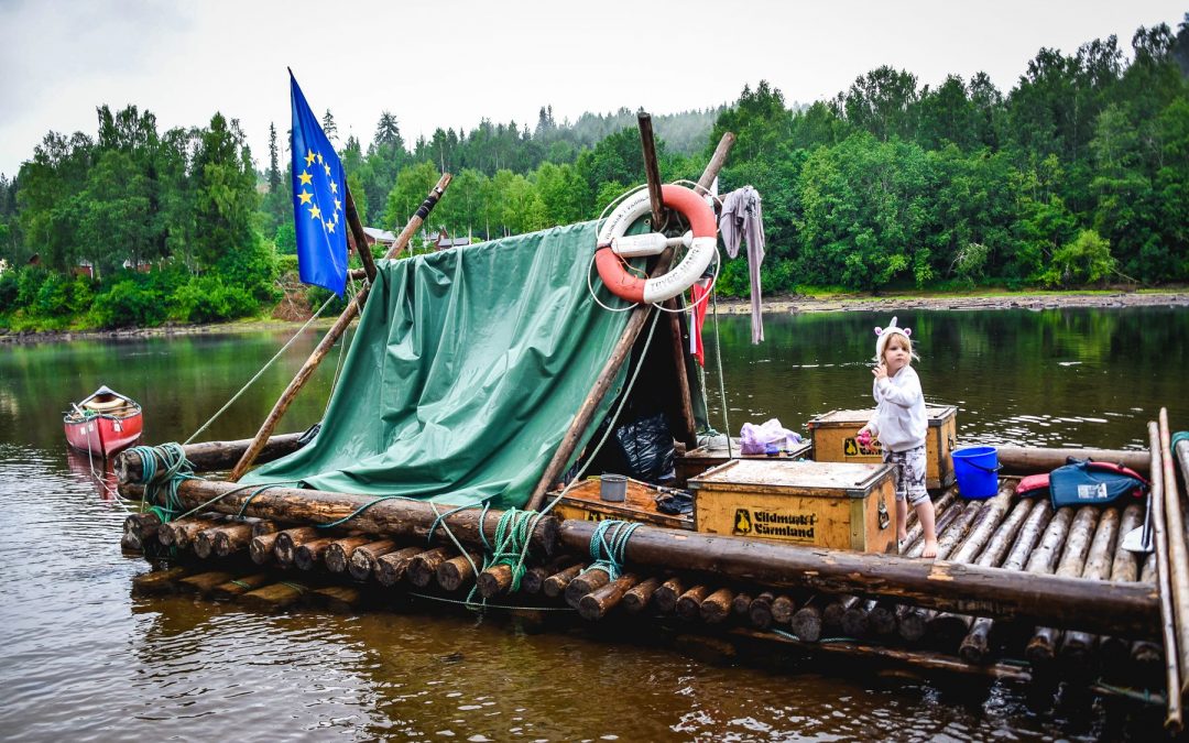 Sweden. How we survived the timber rafting on Klarälven river